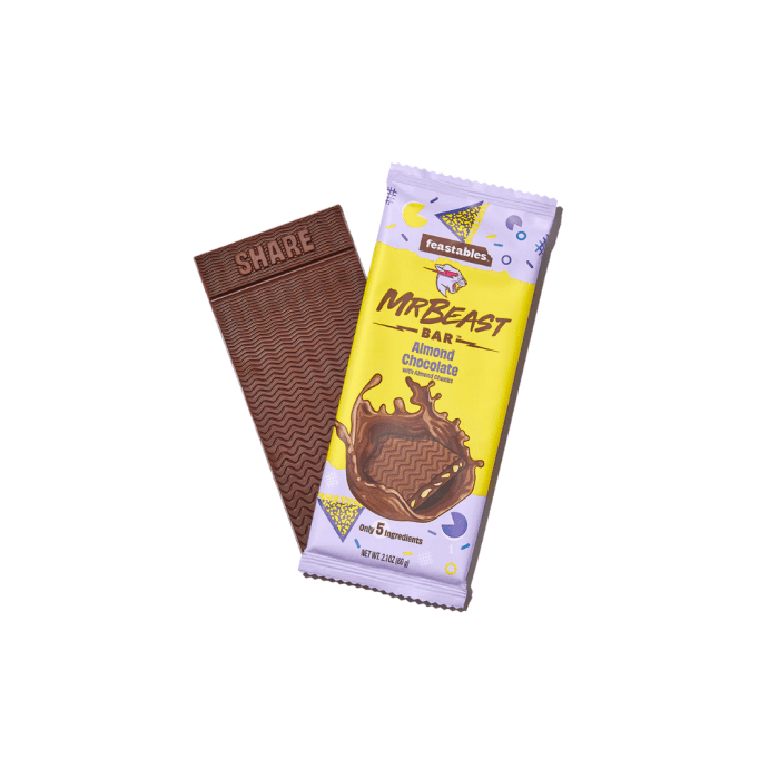 Sweet Joint Feastables MrBeast Almond Chocolate Bar