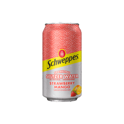 Schweppes Sparkling Straw & Mango 12Oz