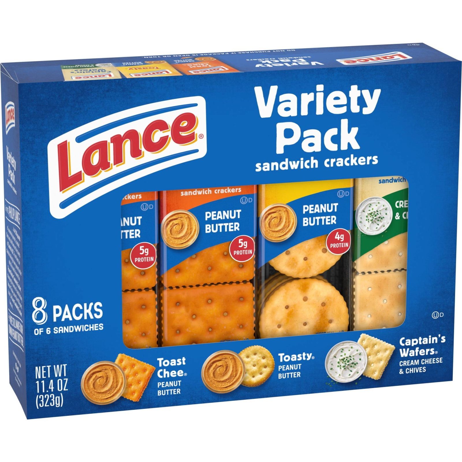 Lance Sandwich Crackers, Variety Pack, 3 Flavors