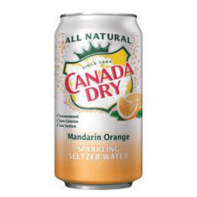 Canada Dry Sparkling Water Mandarine Orange 355 Ml