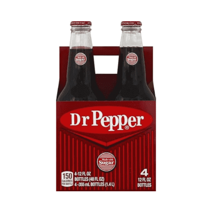 Dr Pepper Real Sugar Glass 4Pcs 355 Ml