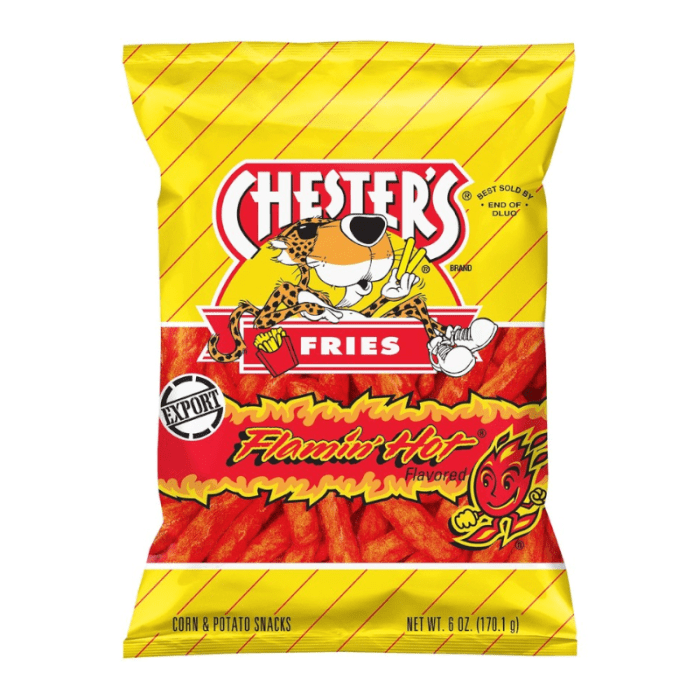 Sweet Joint : Top Candy Shop in Lebanon, Beirut Chesters Flamin Hot Fries Flavored Corn And Potato Snacks 6 Oz