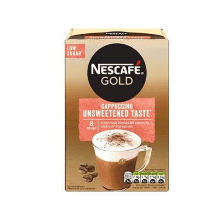  Nescafe Gold Cappuccino Instant Coffee Sachets (8 x 15.5g),  124g, Gold Cappuccino Instant Coffee, Gold Cappuccino