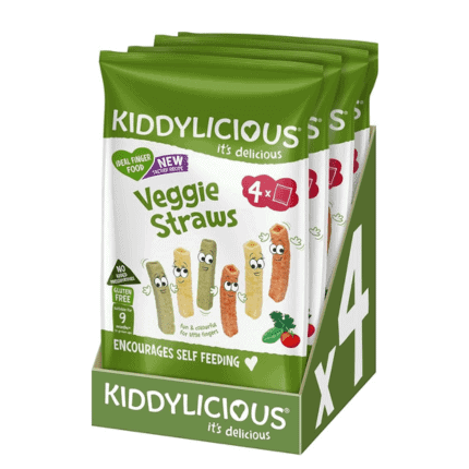 Kiddylicious Cheese Flavoured Veggie Straws 9-36 Month Baby Snack 12g, Baby & Toddler Snacks, Baby Food, Baby