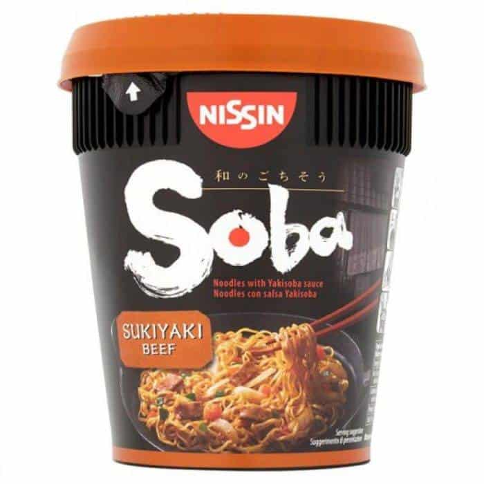Sweet Joint Nissin Cup Noodles Soba Wok Style Sukiyaki Bee 89 gr