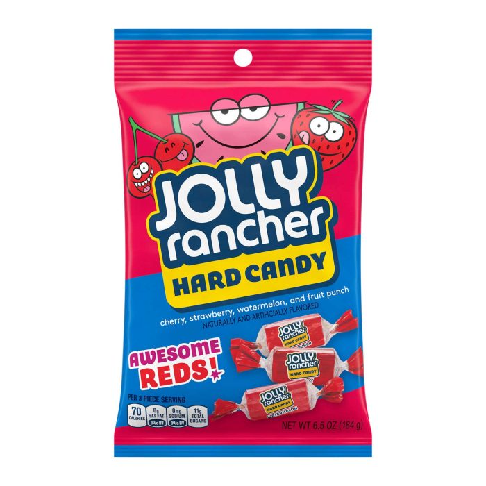 Sweet Joint Jolly Rancher Awesome Reds Hard Candy Assortments Peg Bag 192.5 gr