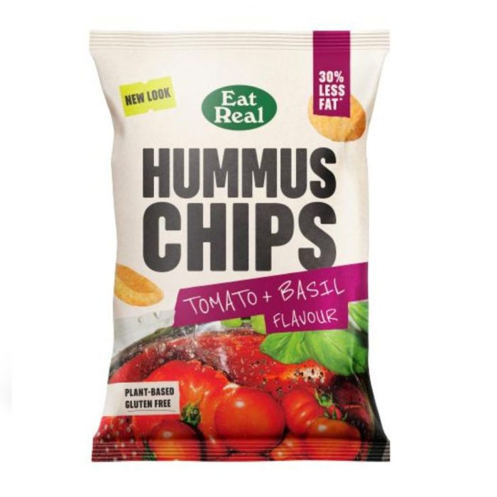 Eat Real Hummus Tomato & Basil Chips 110 gr