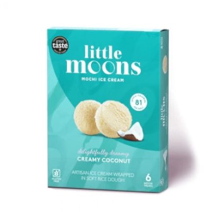 LITTLE MOONS COCONUT ICE CREAM MOCHI 6PK