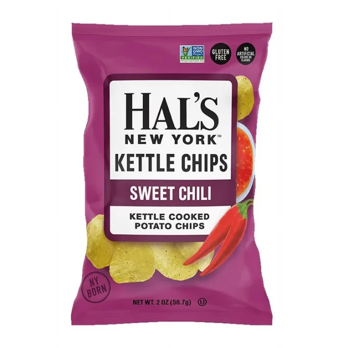 Hal’s New York Kettle Cooked Potato ChipsSweet Chili Flavor (56.7 g)