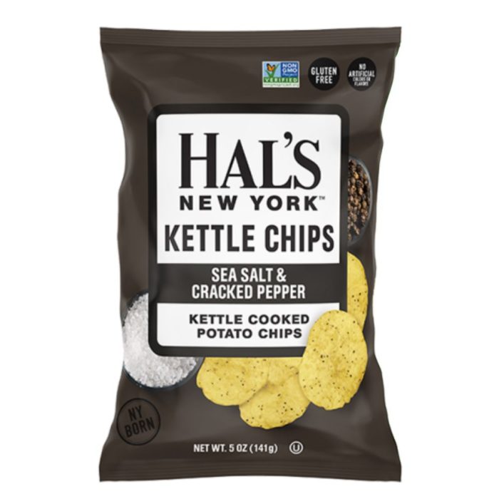 Hal's New York Sea Salt & Cracked Pepper Kettle Cooked Potato Chip 56.7g