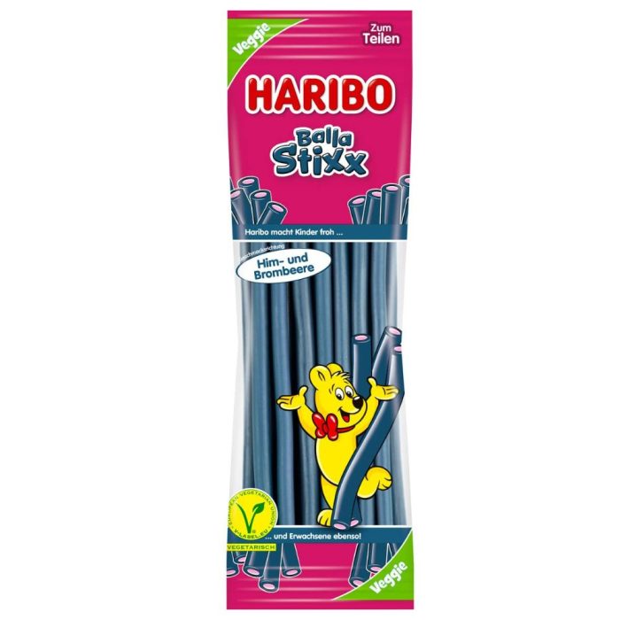 Haribo Balla-Balla Sticks Raspberry & Blackberry VEGAN 200g