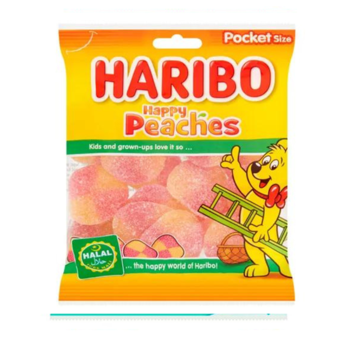 Haribo Happy Peaches Halal 100 gr