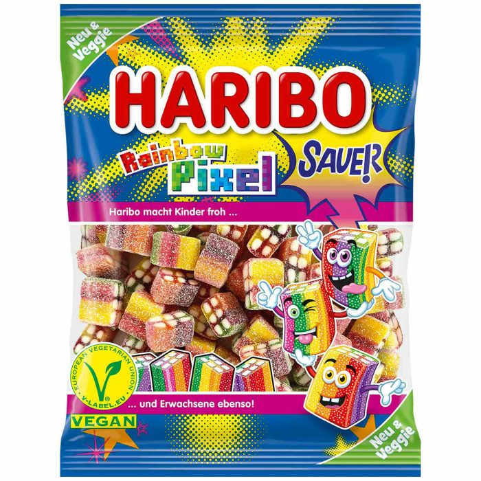 Sweet Joint : Top Candy Shop in Lebanon, Beirut Haribo Rainbow Pixel Veggie *VEGAN* 160g