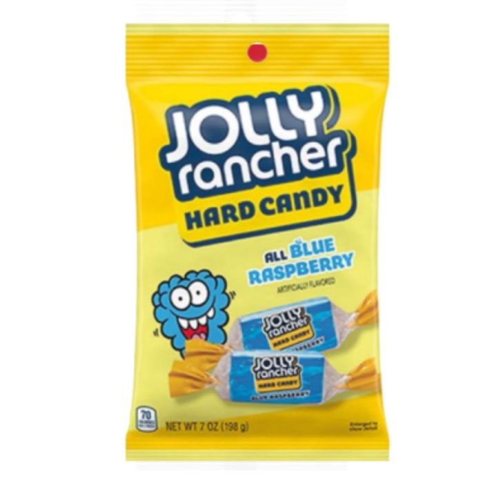 Jolly Ranches Hard Candy Blue Raspberry 7Oz -198 gr