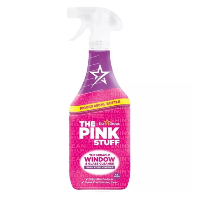 Pink Stuff Glass Cleaner Rose Vinegar 850ml