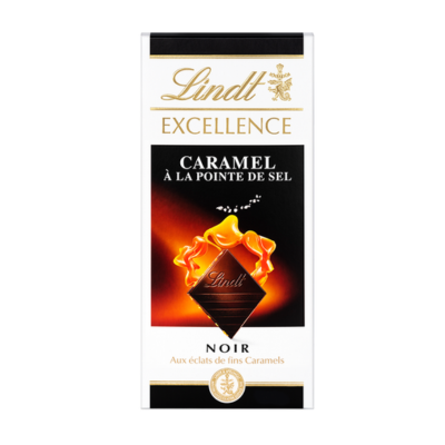 Lindt Excellence Caramel Pointe De Sel Noir 100 gr