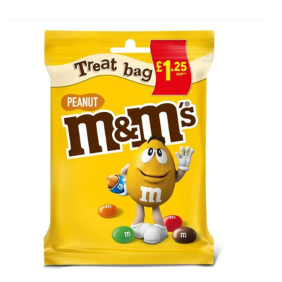 M&Ms Peanut Treat Bag 82 gr
