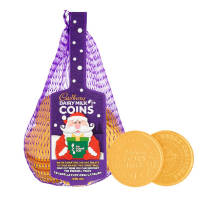 XMAS MILK CHOCOLATE COINS IN NET PS * 75 gr