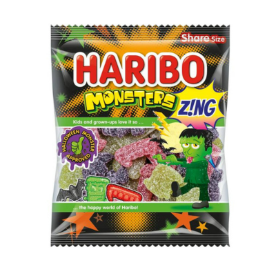 Haribo Monster Zing Clipstrip Ps 160 gr