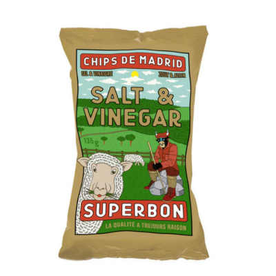 Superbon Salt & Vinegar Chips 135 gr
