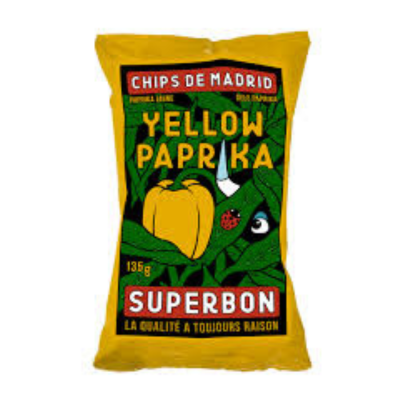 Superbon Yellow Paprika Chips 135 gr